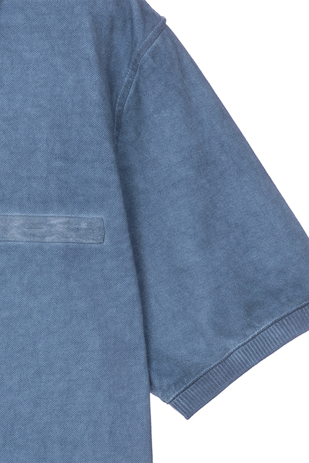 Garment Dyed Polo - Grayish Blue