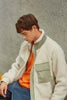 men's pohlar recycled polyester high-pile fleece zip up jacket - ivory