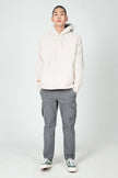 men's pohlar recycled polyester high-pile fleece pullover hoodie - ivory