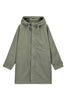 men's hooded organic cotton jacket - olive